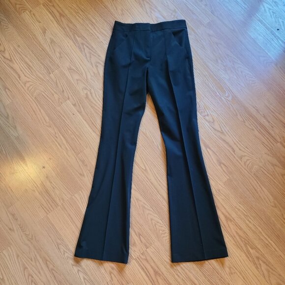 VERONICA BEARD HIGH RISE FLAT FRONT FLARED DRESS PANTS STRETCH sz 4 - Picture 2 of 7